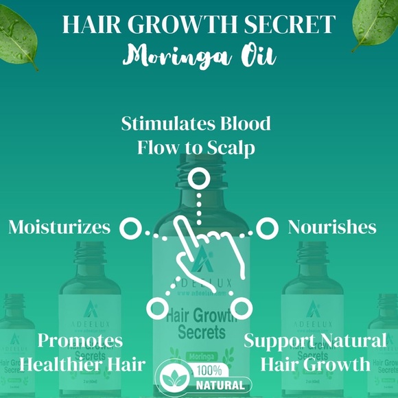 Hair Growth Olive Moringa Oil - Picture 3 of 8
